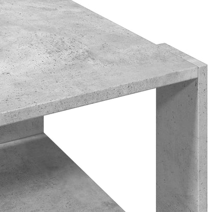 Tavolino Salotto Grigio Cemento 51,5x51,5x30 Legno Multistrato