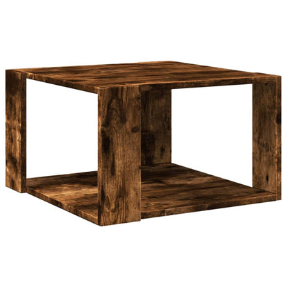 Tavolino Salotto Rovere Fumo 51,5x51,5x30cm Legno Multistrato