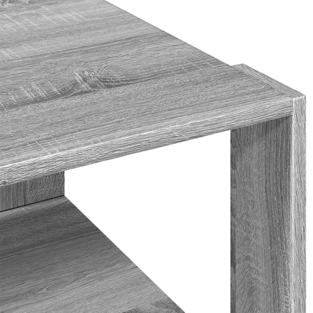 Tavolino Salotto Grigio Sonoma 51,5x51,5x30cm Legno Multistrato
