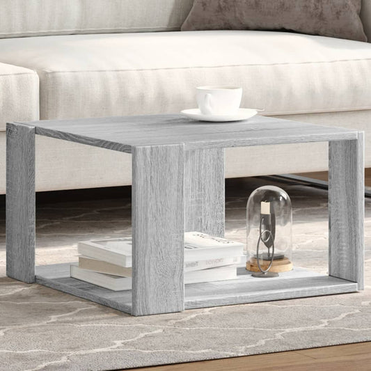 Tavolino Salotto Grigio Sonoma 51,5x51,5x30cm Legno Multistrato | homemem39