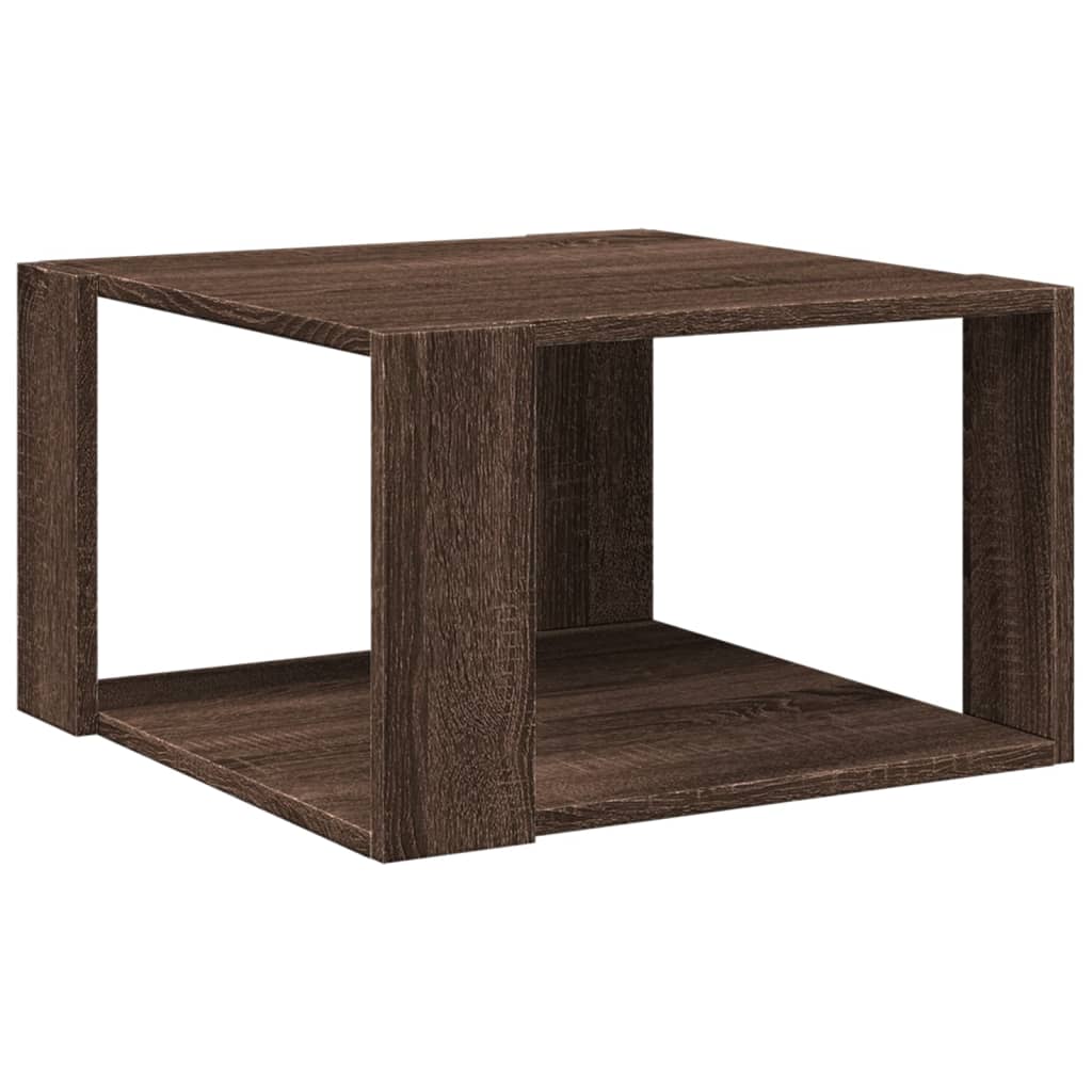 Tavolino Salotto Rovere Marrone 51,5x51,5x30 Legno Multistrato | homemem39