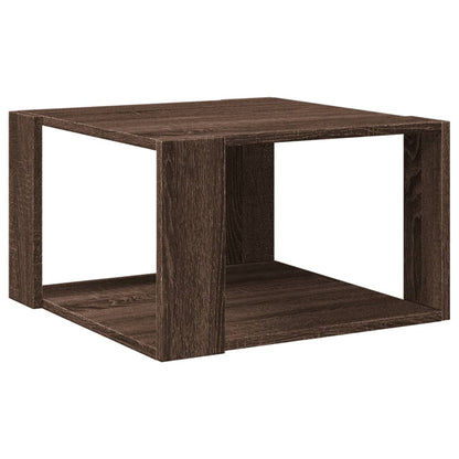 Tavolino Salotto Rovere Marrone 51,5x51,5x30 Legno Multistrato