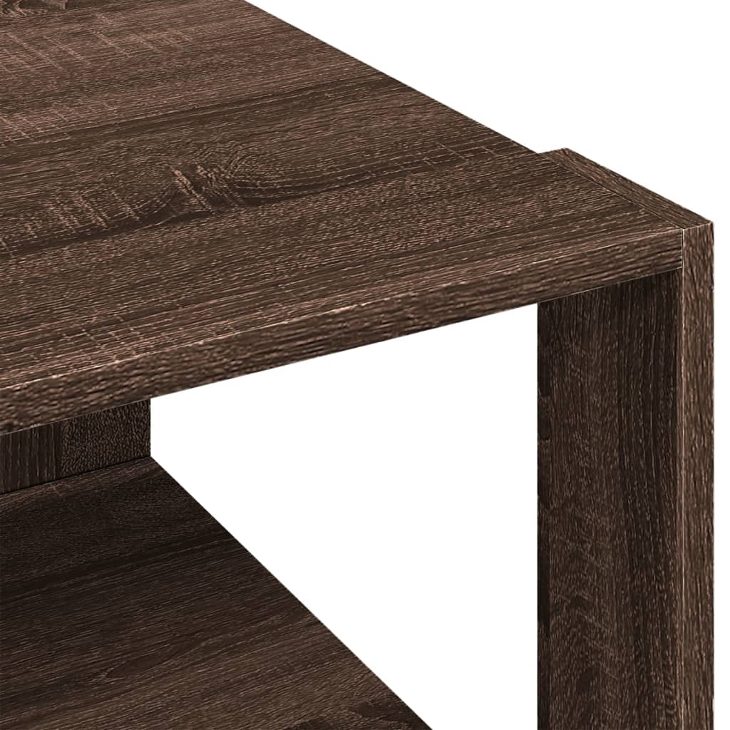 Tavolino Salotto Rovere Marrone 51,5x51,5x30 Legno Multistrato | homemem39