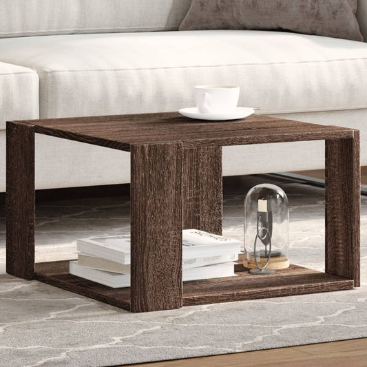 Tavolino Salotto Rovere Marrone 51,5x51,5x30 Legno Multistrato | homemem39