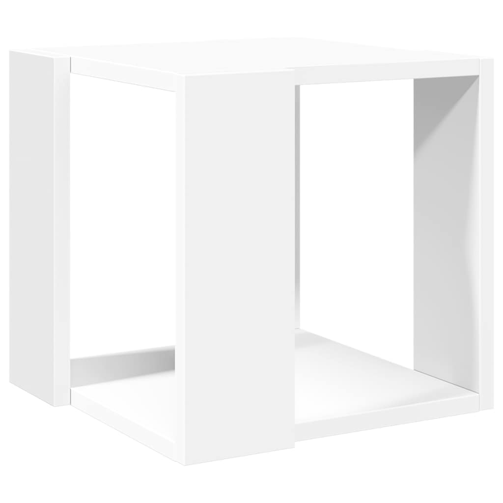 Tavolino da Salotto Bianco 32x32x30 cm in Legno Multistrato | homemem39