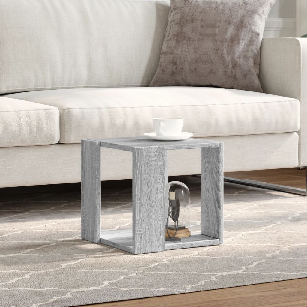 Tavolino da Salotto Grigio Sonoma 32x32x30cm Legno Multistrato