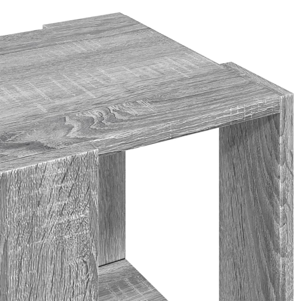 Tavolino da Salotto Grigio Sonoma 32x32x30cm Legno Multistrato
