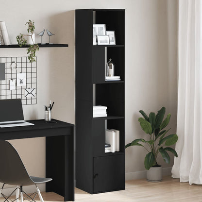 Libreria Nera 40x36x189 cm in Legno Multistrato