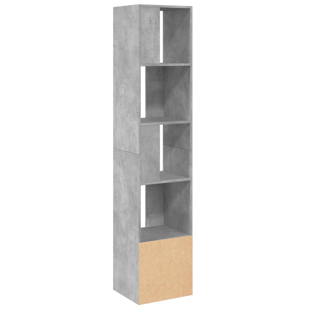 Libreria Grigio Cemento 40x36x189 cm in Legno Multistrato