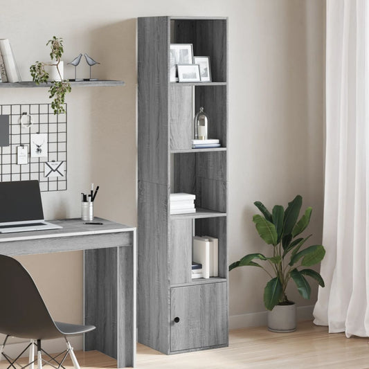 Libreria Grigio Sonoma 40x36x189 cm in Legno Multistrato