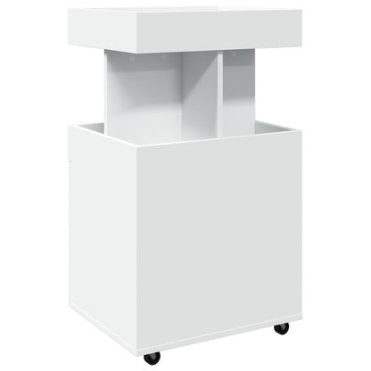 Carrello Bar Bianco 50x41x89 cm in Legno Multistrato