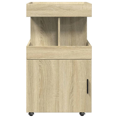 Carrello Bar Rovere Sonoma 50x41x89 cm in Legno Multistrato