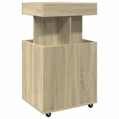 Carrello Bar Rovere Sonoma 50x41x89 cm in Legno Multistrato