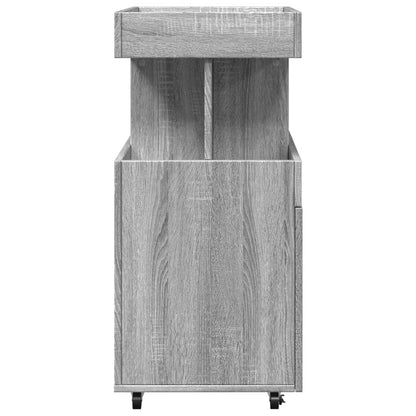 Carrello Bar Grigio Sonoma 50x41x89 cm in Legno Multistrato