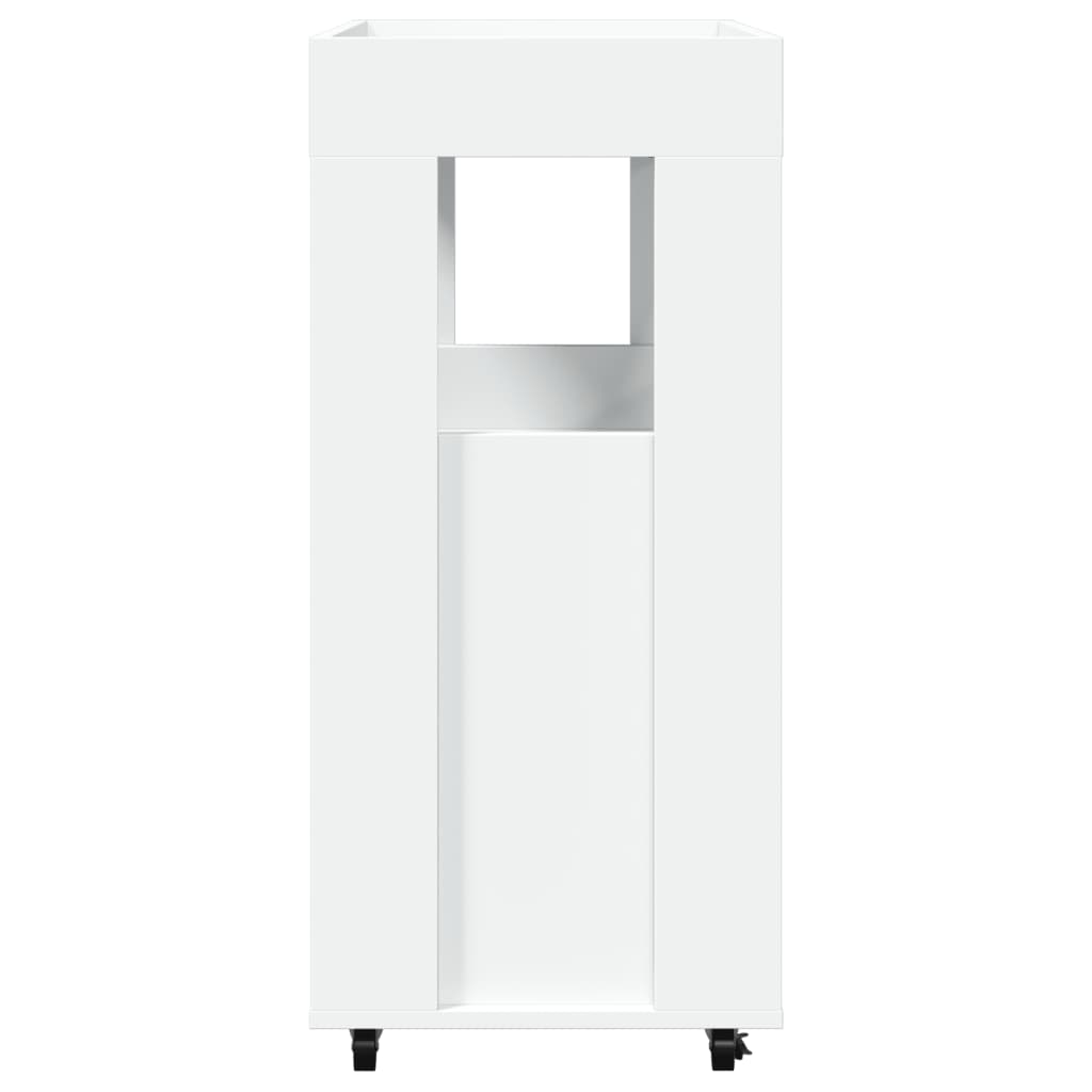 Carrello Bar Bianco 60x39,5x89 cm in Legno Multistrato