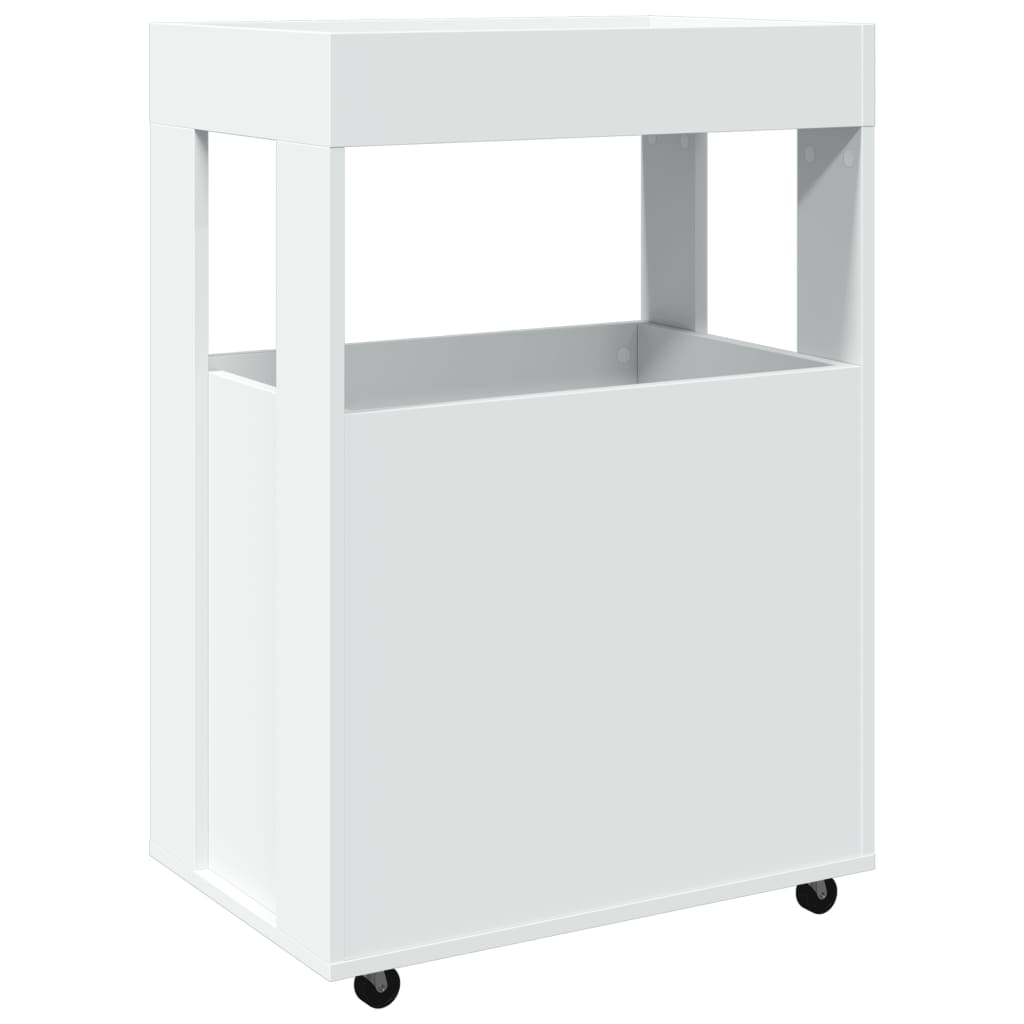 Carrello Bar Bianco 60x39,5x89 cm in Legno Multistrato