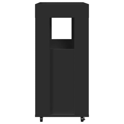 Carrello Bar Nero 60x39,5x89 cm in Legno Multistrato