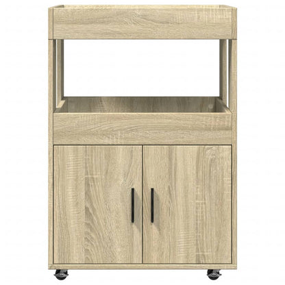 Carrello Bar Rovere Sonoma 60x39,5x89 cm in Legno Multistrato