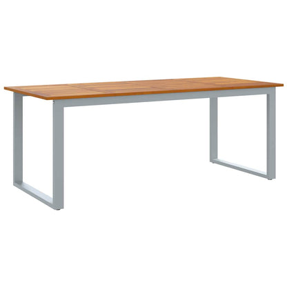 Set da Pranzo per Giardino 7 pcs Grigio | homemem39