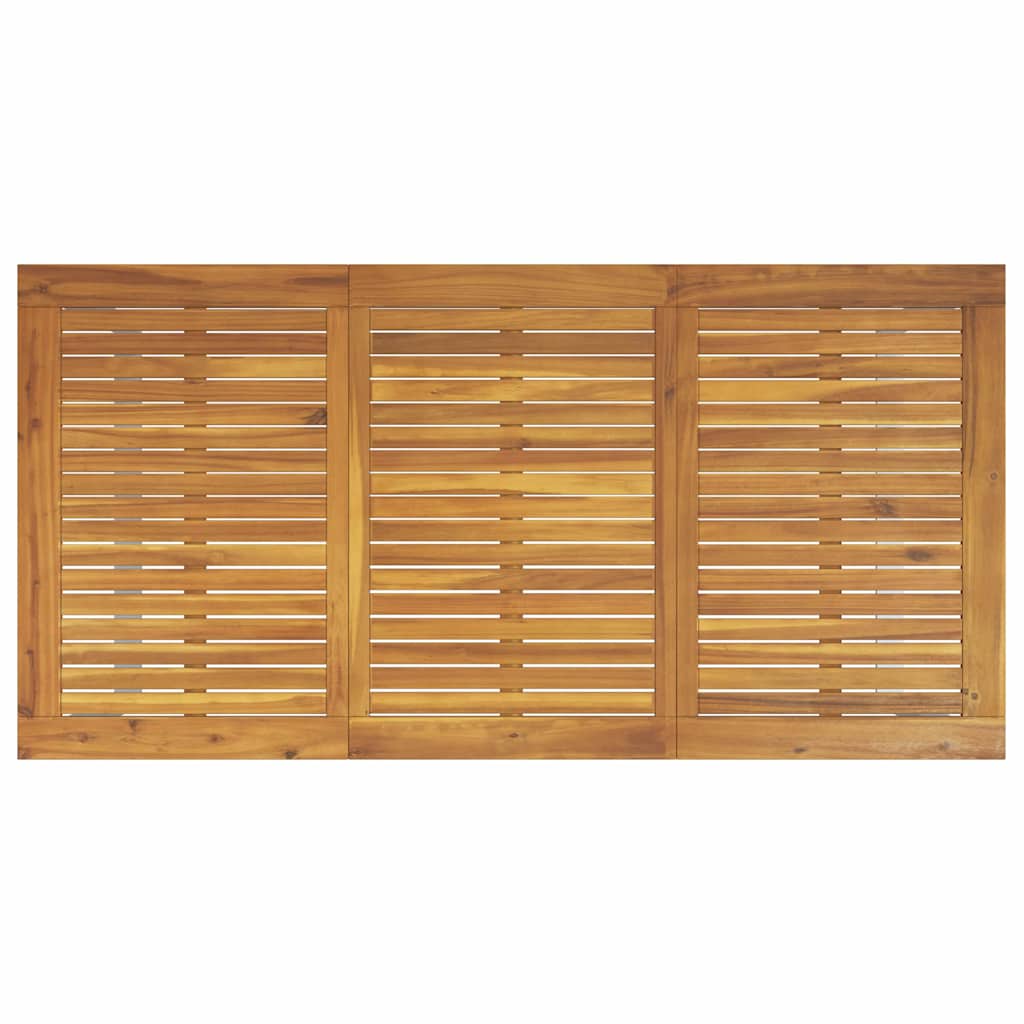 Set da Pranzo per Giardino 7 pcs Grigio