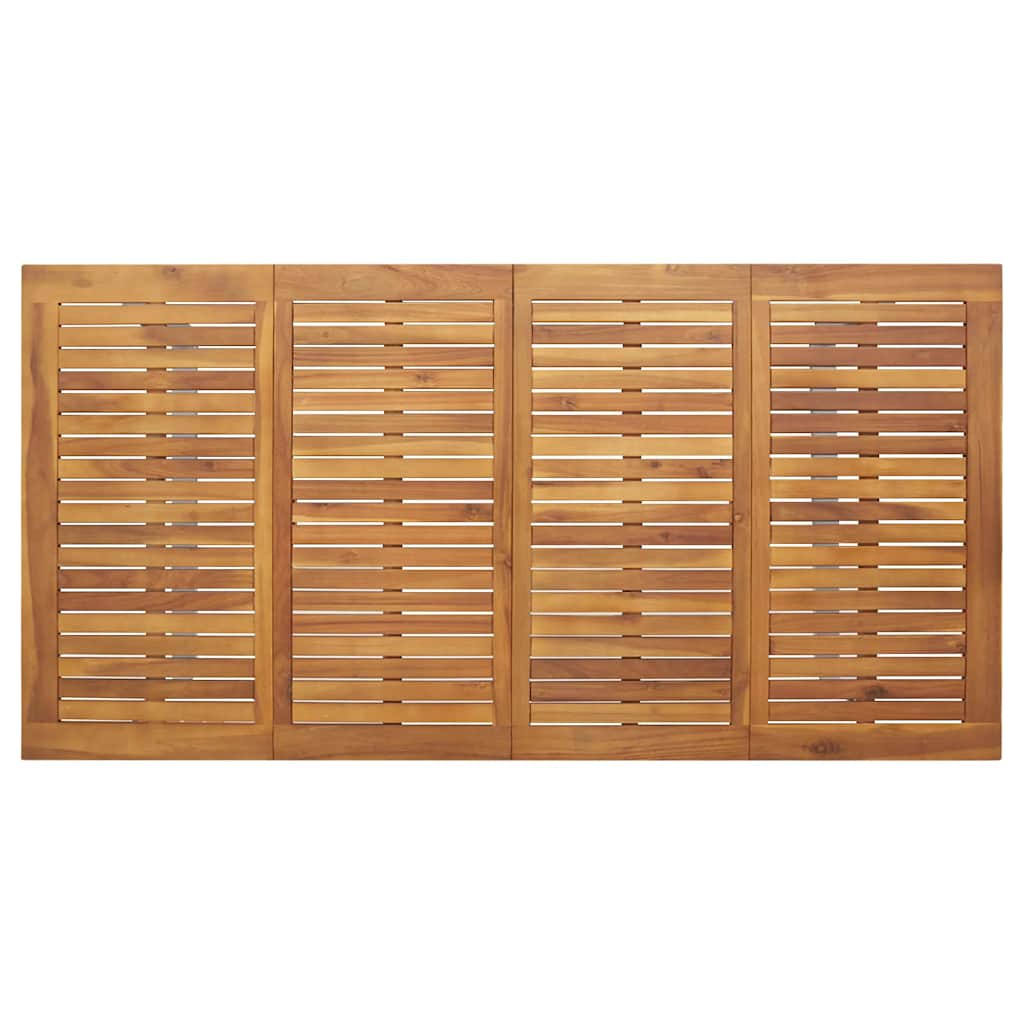 Set da Pranzo per Giardino 7 pcs Grigio