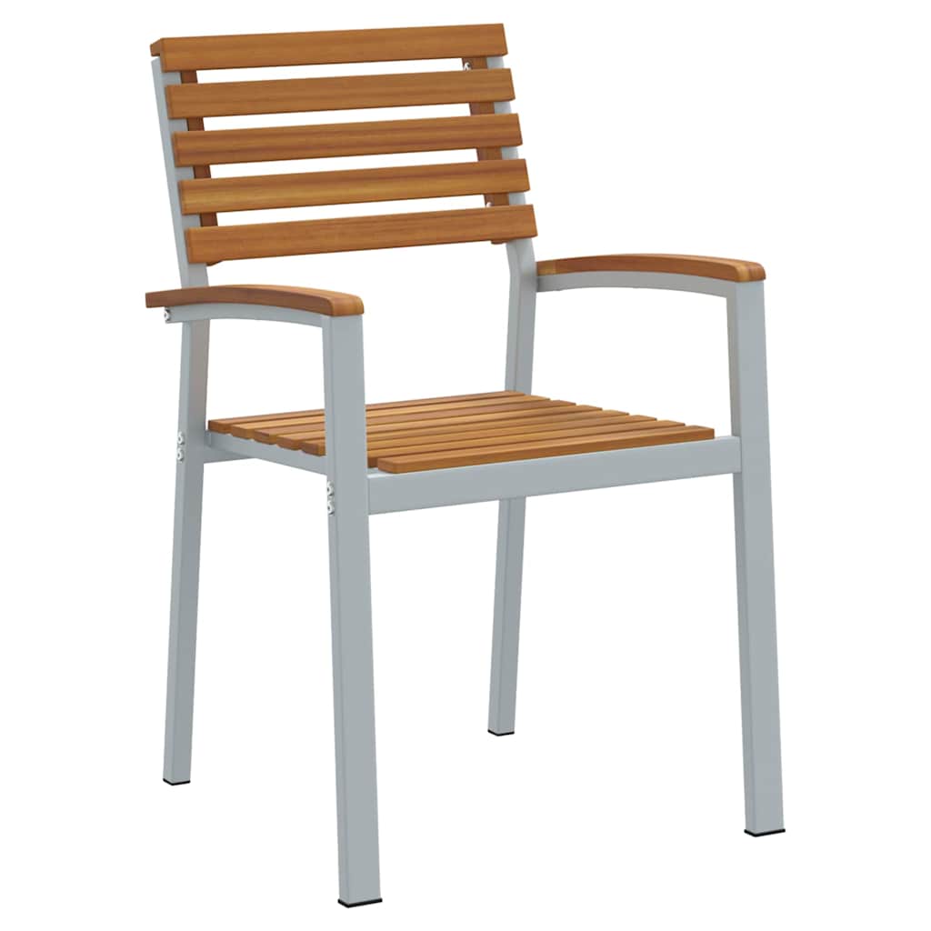 Set da Pranzo per Giardino 7 pcs Grigio | homemem39
