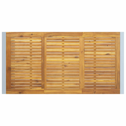 Set da Pranzo per Giardino 7 pcs Grigio