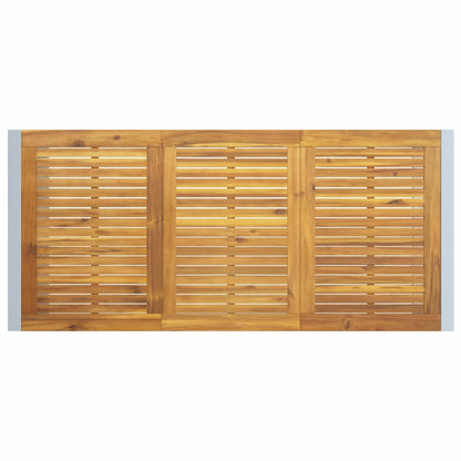 Set da Pranzo per Giardino 5 pcs Grigio