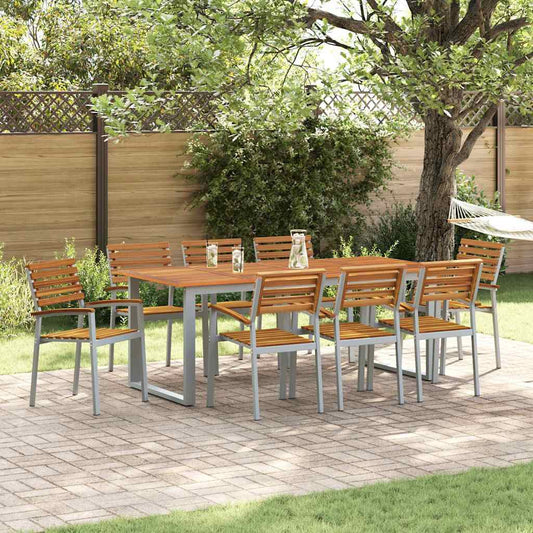 Sedia da Giardino 8 pcs Marrone 56 x 57 x 87 cm