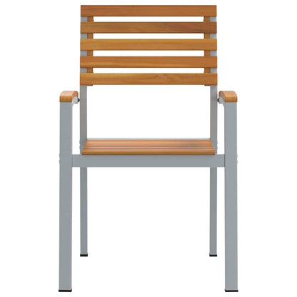 Sedia da Giardino 8 pcs Marrone 56 x 57 x 87 cm