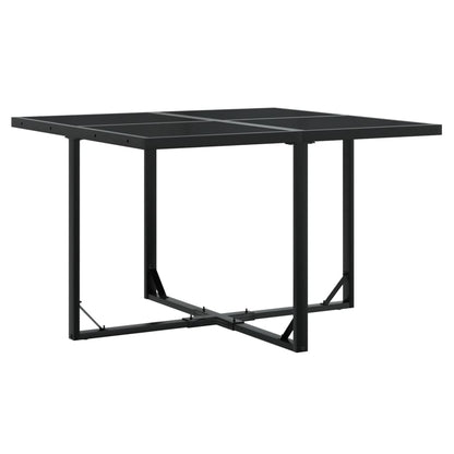 Set da Pranzo da Giardino 5 pz Nero con Cuscini in Polyrattan - homemem39