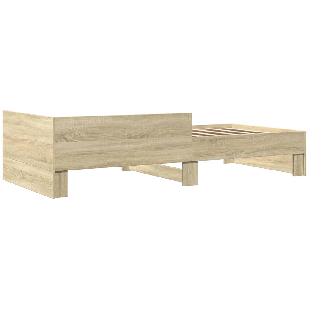 Giroletto senza Materasso Rovere Sonoma 100x200cm in Truciolato | homemem39