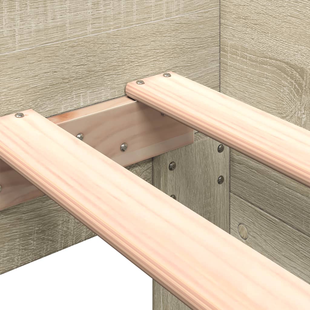 Giroletto senza Materasso Rovere Sonoma 100x200cm in Truciolato