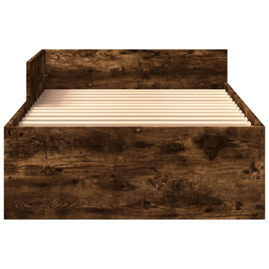 Giroletto senza Materasso Rovere Fumo 100x200 cm in Truciolato