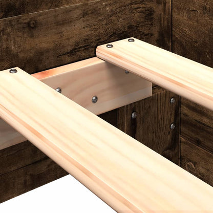 Giroletto senza Materasso Rovere Fumo 100x200 cm in Truciolato