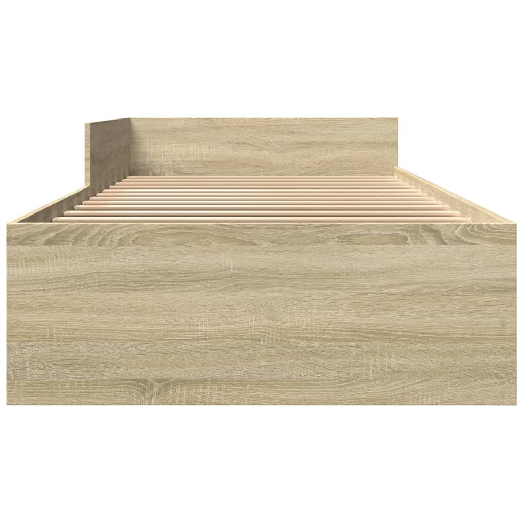 Giroletto senza Materasso Rovere Sonoma 90x200 cm in Truciolato | homemem39