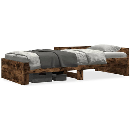 Giroletto senza Materasso Rovere Fumo 90x200 cm in Truciolato | homemem39