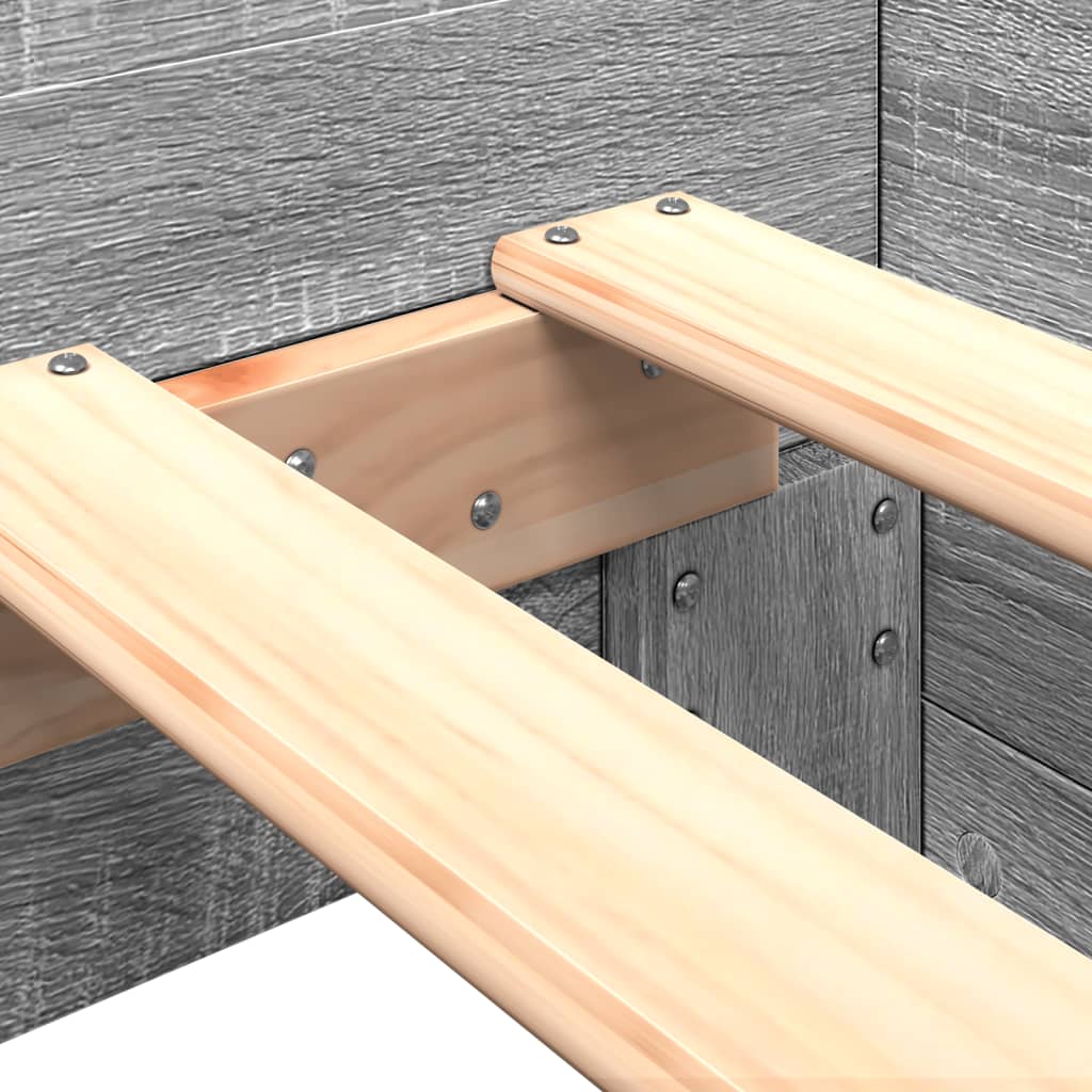 Giroletto Grigio Sonoma 90x190 cm in Legno Multistrato - homemem39