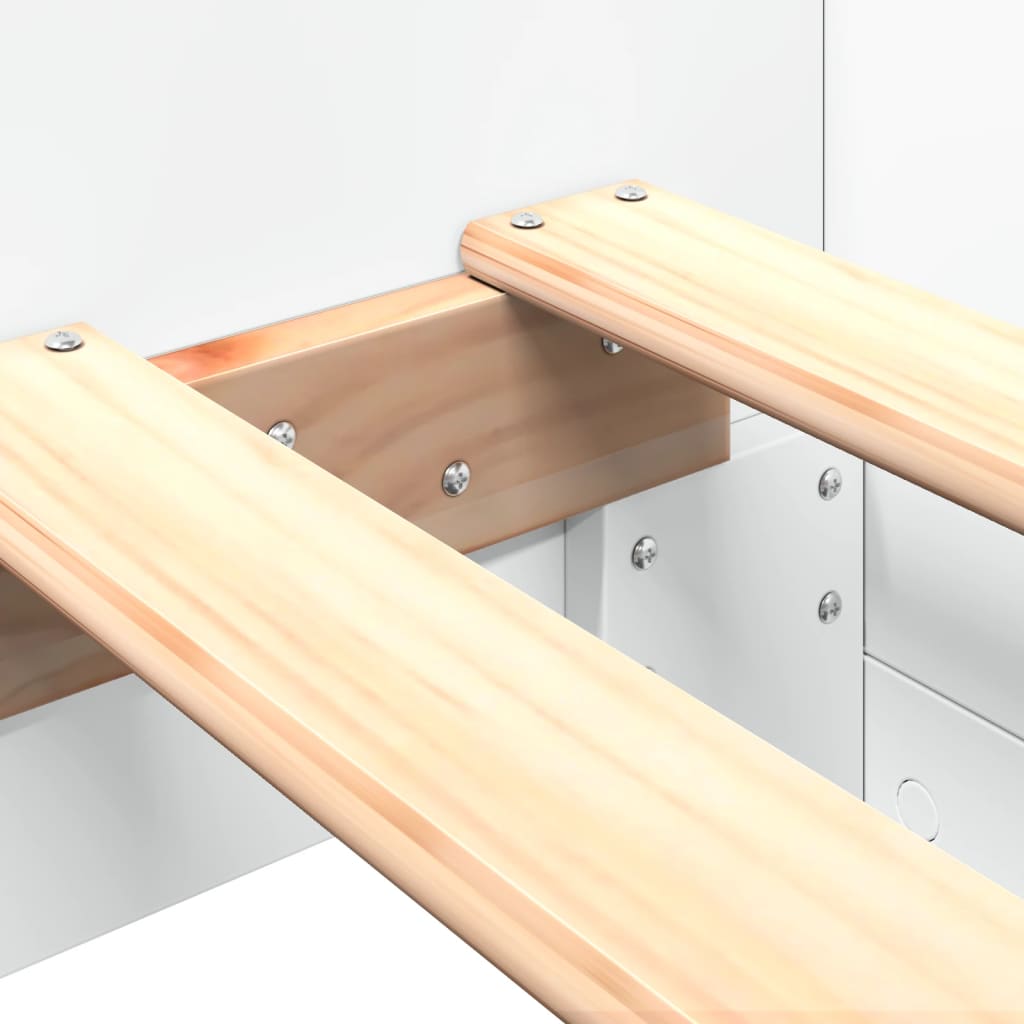 Giroletto Bianco 75x190 cm in Legno Multistrato - homemem39