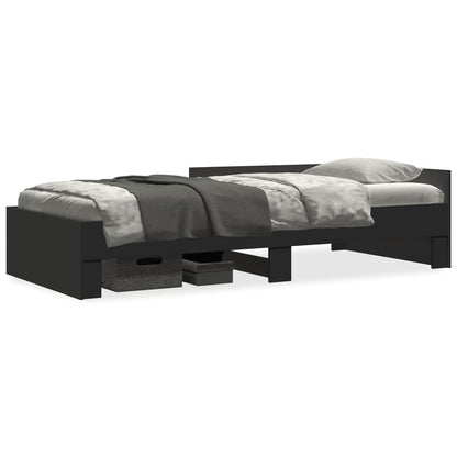 Giroletto Nero 75x190 cm in Legno Multistrato | homemem39