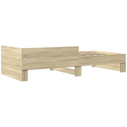 Giroletto senza Materasso Rovere Sonoma 75x190 cm in Truciolato