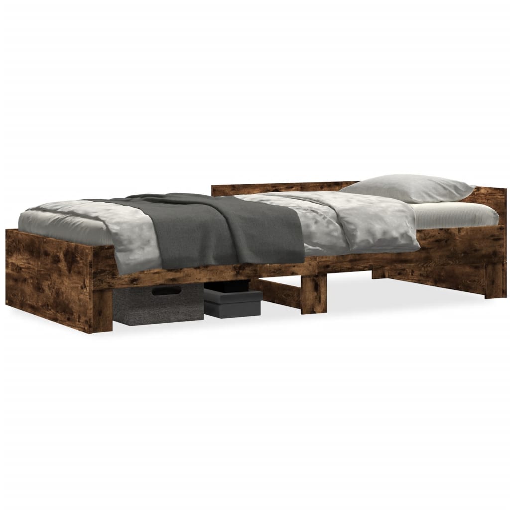 Giroletto senza Materasso Rovere Fumo 75x190 cm in Truciolato | homemem39