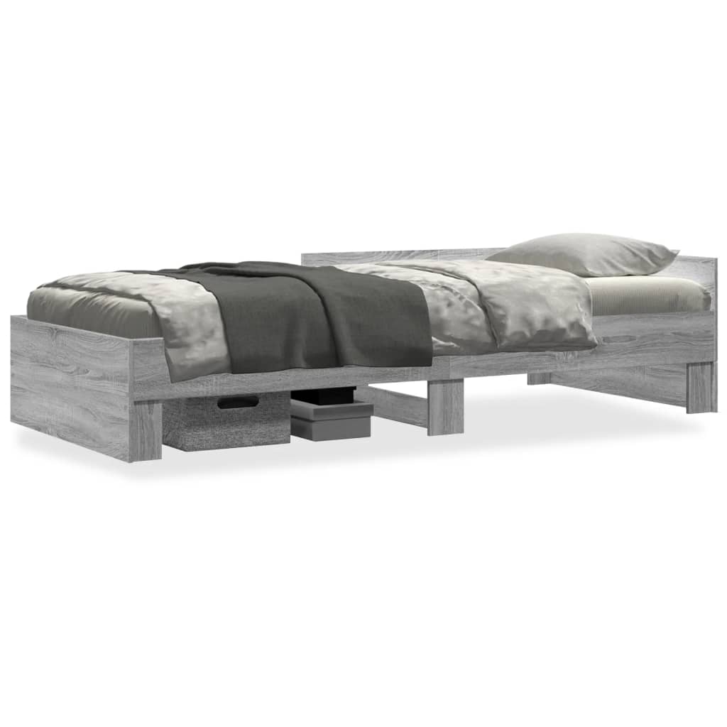 Giroletto Grigio Sonoma 75x190 cm in Legno Multistrato | homemem39