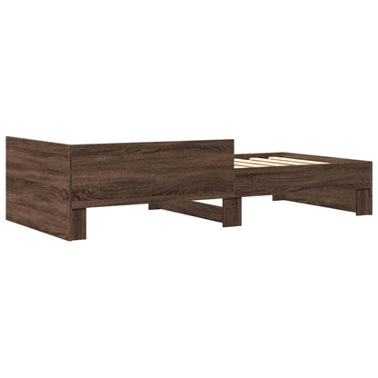 Giroletto senza Materasso Rovere Marrone 75x190cm in Truciolato