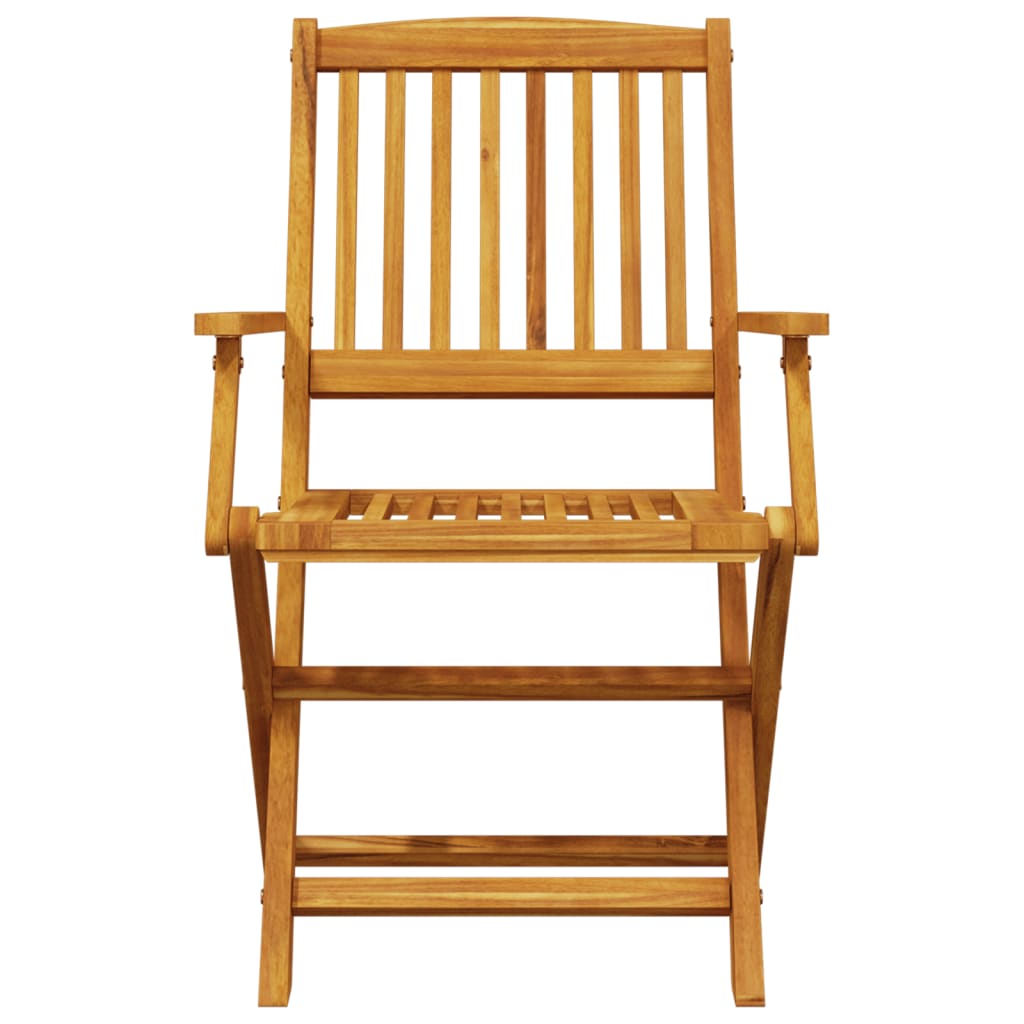 Set Pranzo da Giardino Pieghevole 5pz Legno Massello di Acacia | homemem39