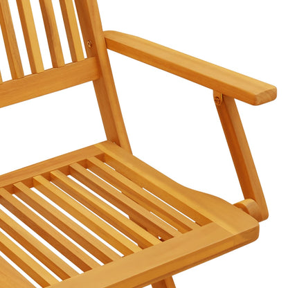 Set Pranzo da Giardino Pieghevole 5pz Legno Massello di Acacia | homemem39