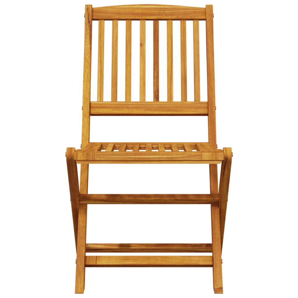 Set Pranzo da Giardino Pieghevole 5pz Legno Massello di Acacia | homemem39