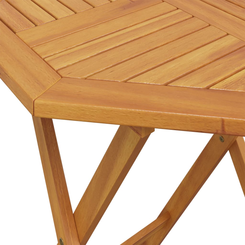 Set Bistrò Pieghevole 3pz in Legno Massello di Acacia | homemem39