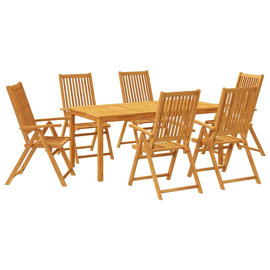 Set da Pranzo da Giardino 7 pz 180x90x75 cm
