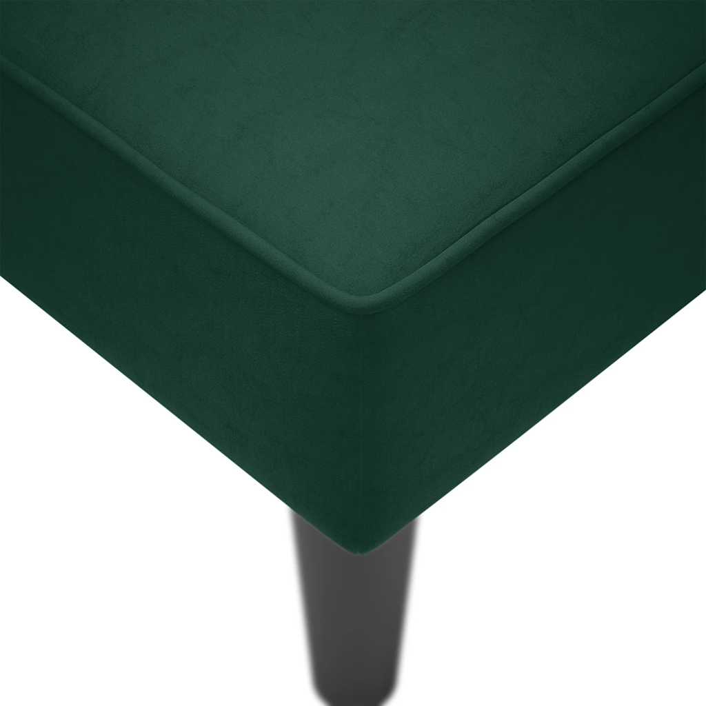 Sdraio con Bracciolo Destro in Velluto Verde Scuro | homemem39